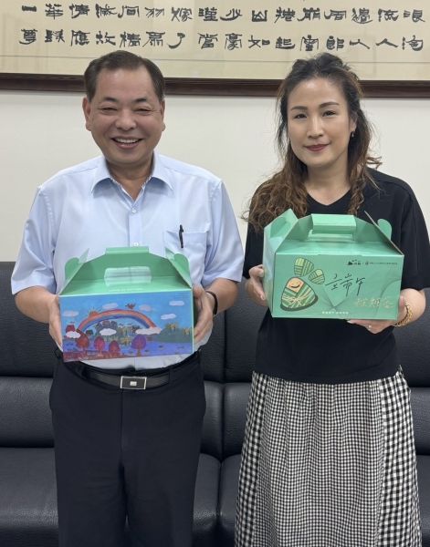 感謝新竹縣副縣長陳見賢支持　攜手推廣端午公益禮盒